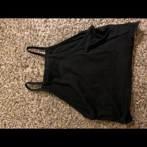 Black crop top barely worn